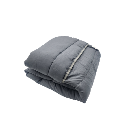 Couette Télé Grise Foncé - 115 X 150 + 30 - Toutes Saisons