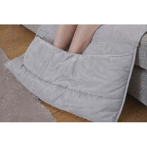 Couette Télé Grise Clair - 115 X 150 + 30 - Toutes Saisons