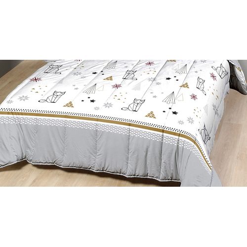 Couette Légère Imprimée Sapin Futé - 1 Personne 140 X 200 - Spécial Été