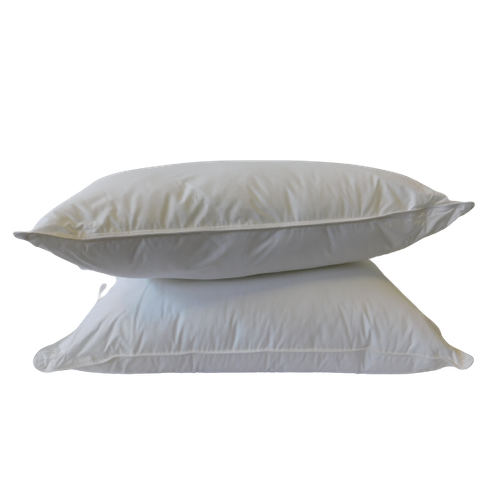 Lot De 2 Oreillers Ferme Coton Percale - 45 X 70 - 900grs Ball Fiber