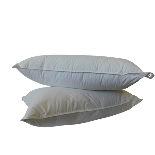 Lot De 2 Oreillers Ferme Coton Percale - 45 X 70 - 900grs Ball Fiber