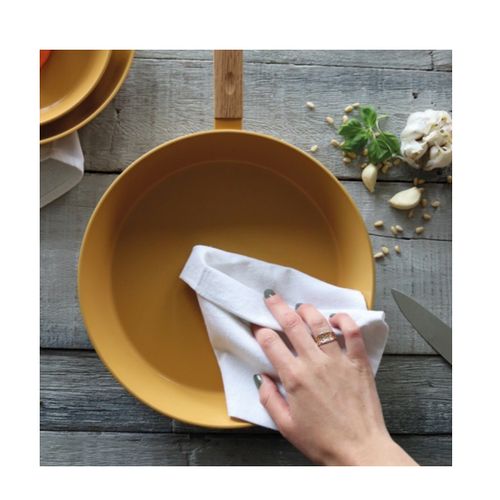 Poêle Aluminium 24cm Jaune - 7930274