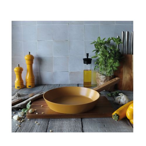 Poêle Aluminium 24cm Jaune - 7930274