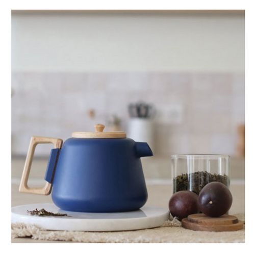 Théière En Fonte 1l Bleu - 7912177