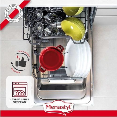 Marmite à Moule - 3645562 - En Acier Émaillé - Noir - 18 Cm - 2,7 Litres - Tous Feux Dont Induction