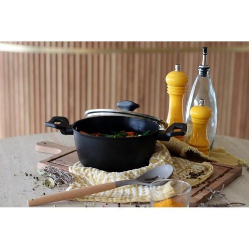 Faitout - 6020646 - En Aluminium Forgé - 20 Cm - Noir - Tous Feux Dont Induction