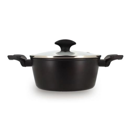 Faitout - 6020646 - En Aluminium Forgé - 20 Cm - Noir - Tous Feux Dont Induction