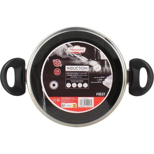 Faitout - First 20 Cm - Acier Inoxydable - Tous Feux Dont Induction