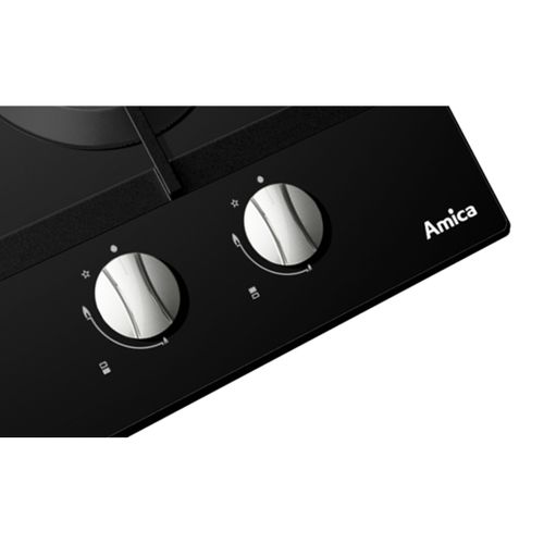 Table gaz AMICA AG2620N 2 foyers Noir