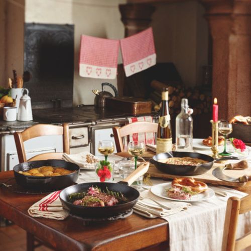 Poêle Avec 2 Poignées 26 Cm, Fonte, Noir Mat