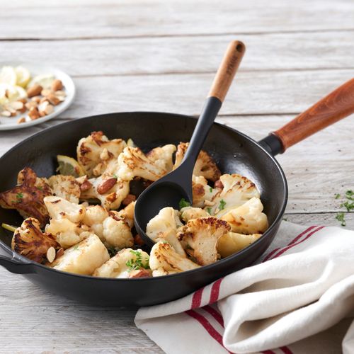 Poêle 28 Cm, Fonte, Noir Mat