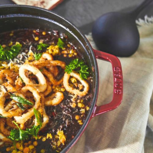 Cocotte 24 Cm, Rond(e), Bordeaux, Fonte