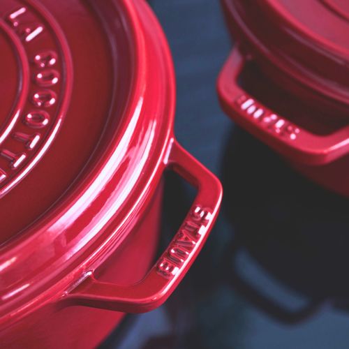 Cocotte 26 Cm, Rond(e), Bordeaux, Fonte