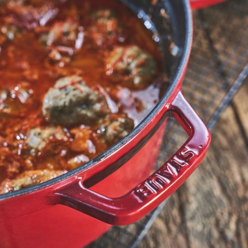 Cocotte 26 Cm, Rond(e), Bordeaux, Fonte