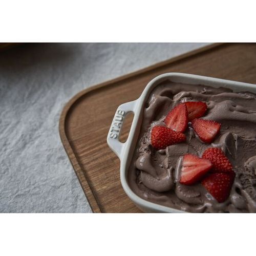 Set De Plats à Gratin, Céramique, 3 Pièces (20x16 Cm / 27x20 Cm / 34x24 Cm), Cerise