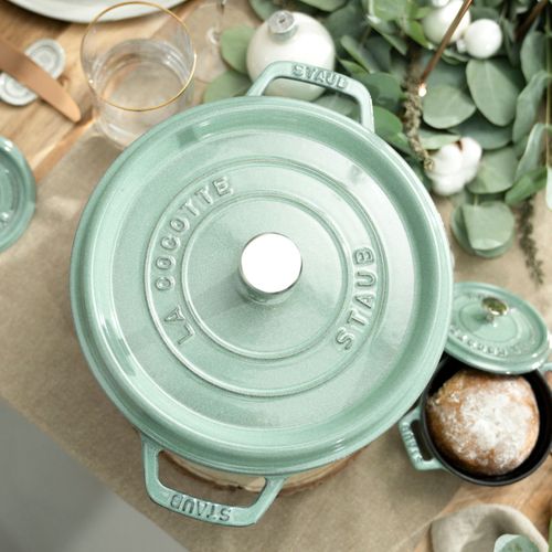 Cocotte 22 Cm, Rond(e), Sauge, Fonte