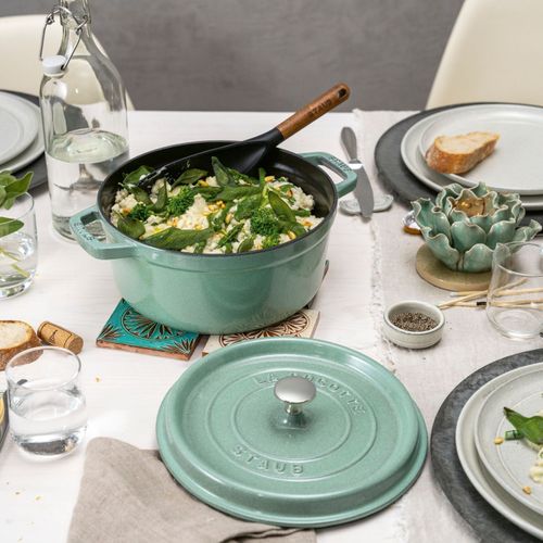 Cocotte 28 Cm, Rond(e), Sauge, Fonte