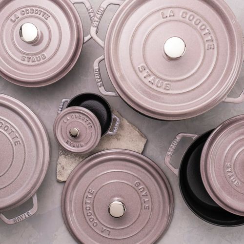 Cocotte 20 Cm, Rond(e), Fleur De Cerisier, Fonte