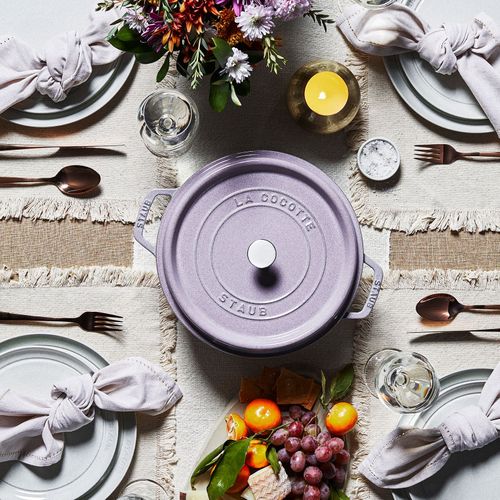 Cocotte 26 Cm, Rond(e), Fleur De Cerisier, Fonte