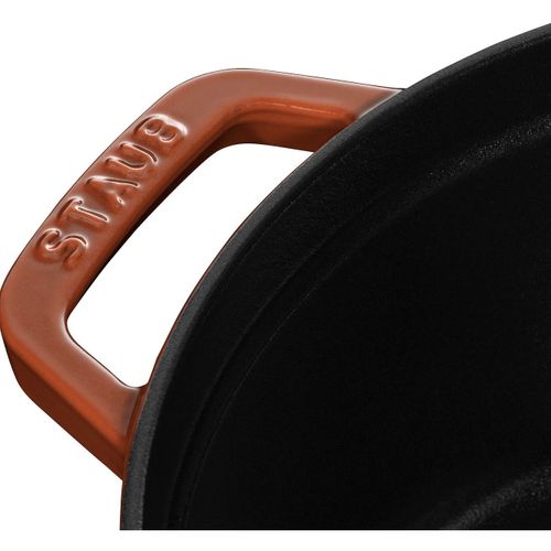 Cocotte 22 Cm, Rond(e), Cannelle, Fonte