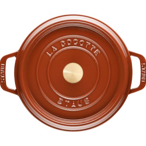Cocotte 22 Cm, Rond(e), Cannelle, Fonte
