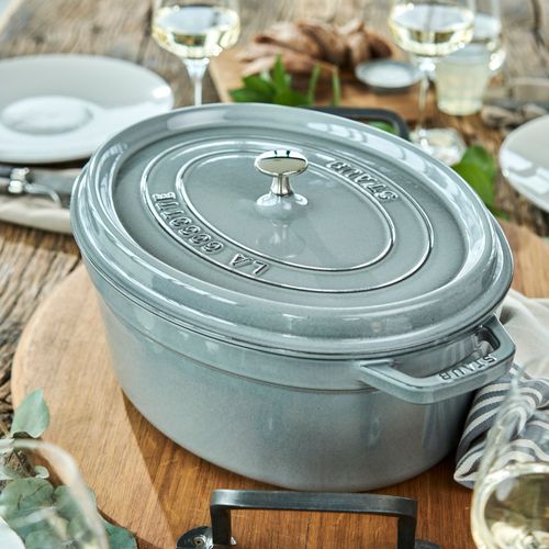 Cocotte Ovale 33 Cm Gris Graphite