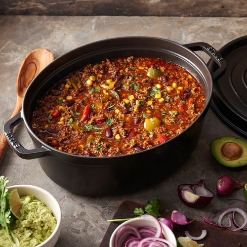 Cocotte En Fonte, Ovale, Noir