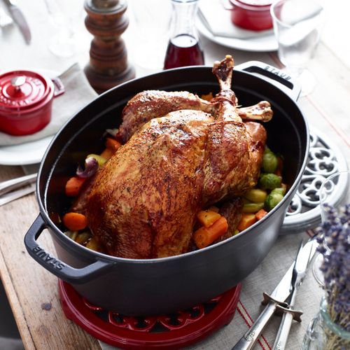 Cocotte En Fonte, Ovale, Noir