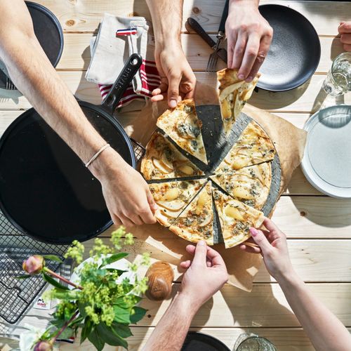 Crêpière En Fonte 30cm, Noir Mat
