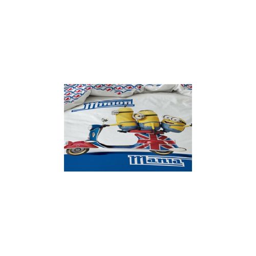 Housse De Couette 140x200cm Les Minions Scooter