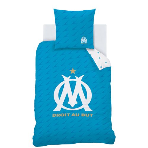 Parure De Lit Imprimée 100% Coton, Om Voilure Bleu 240x220+2x63x63cm