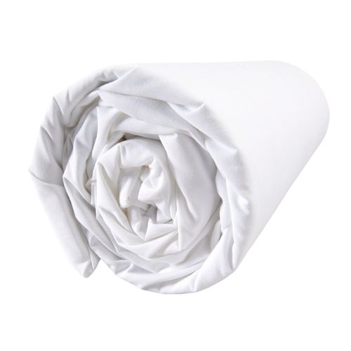 Drap-housse Uni En Percale, Coton Bio Craie 140x190/200cm - Bonnet 30cm