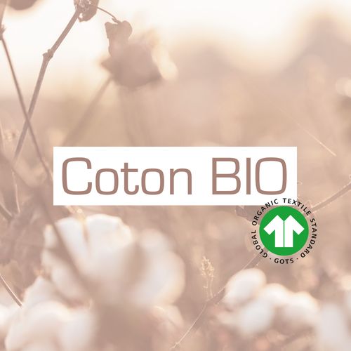 Drap-housse Uni En Percale, Coton Bio Craie 140x190/200cm - Bonnet 30cm