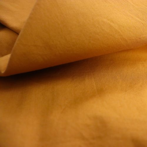 Housse De Couette Unie En Coton, Coton Lavé Caramel 140x200cm