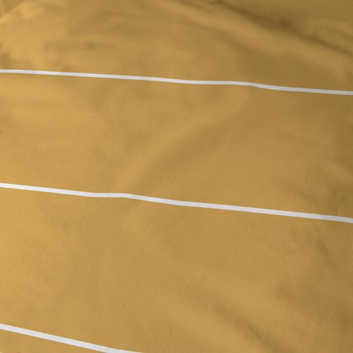 Parure De Lit Imprimée 100% Coton, Stripes Caramel 135x200+80x80cm