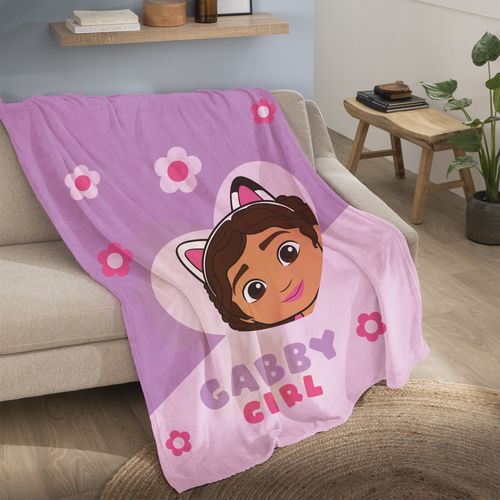 Plaid Extra Doux Imprimé, Coeur Violet 125x150cm