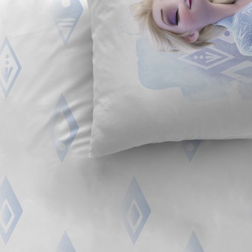 Parure De Lit Imprimée 100% Coton, Disney Home Frozen 2 Elements 140x200+63x63cm