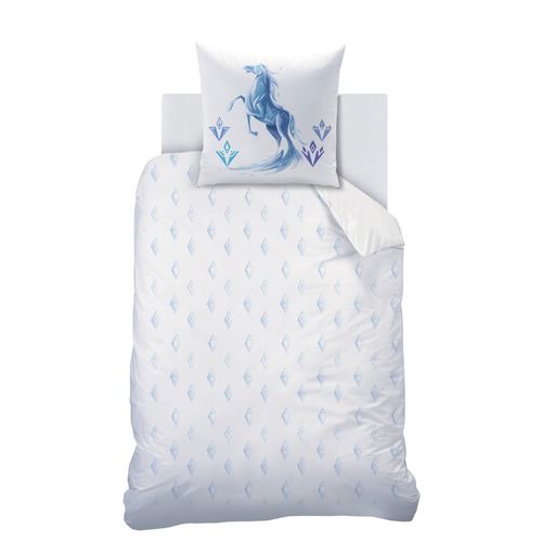 Parure De Lit Imprimée 100% Coton, Disney Home Frozen 2 Elements 140x200+63x63cm