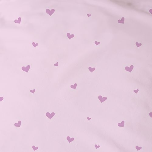 Parure De Lit Imprimée 100% Coton, Disney Home Stitch Cupidon Rose 140x200+63x63cm