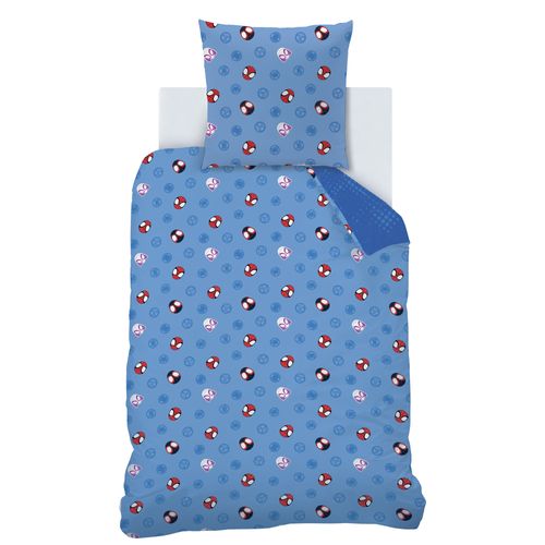 Parure De Lit Imprimée 100% Coton, Spidey Little Bleu 140x200+63x63cm