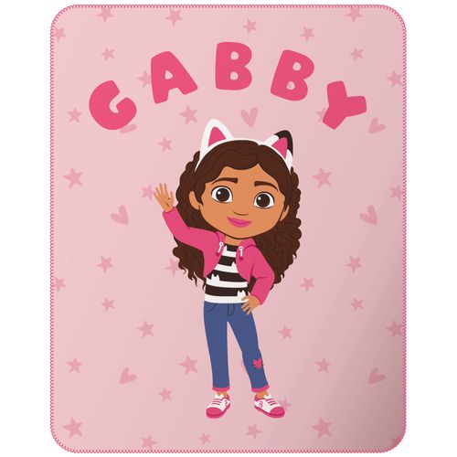 Plaid Polaire Imprimé, Hello Rose 110x140cm