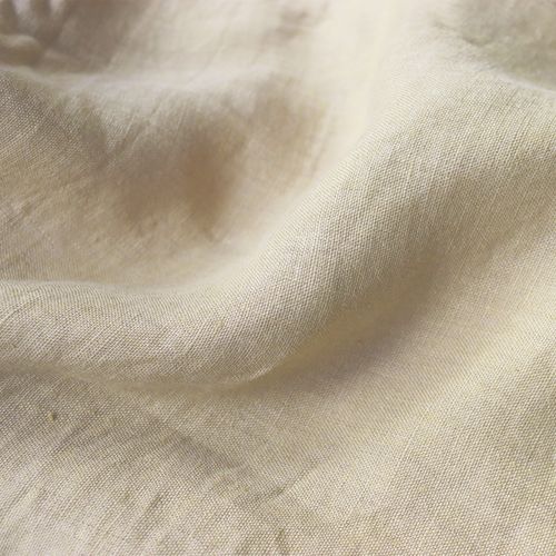 Set De 2 Taies D'oreiller Unies En Lin, Passion Lin Ivoire 65x65cm - Lot De 2