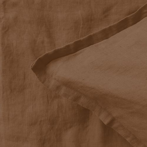 Set De 2 Taies D'oreiller Unies En Lin, Passion Lin Ecorce 65x65cm - Lot De 2