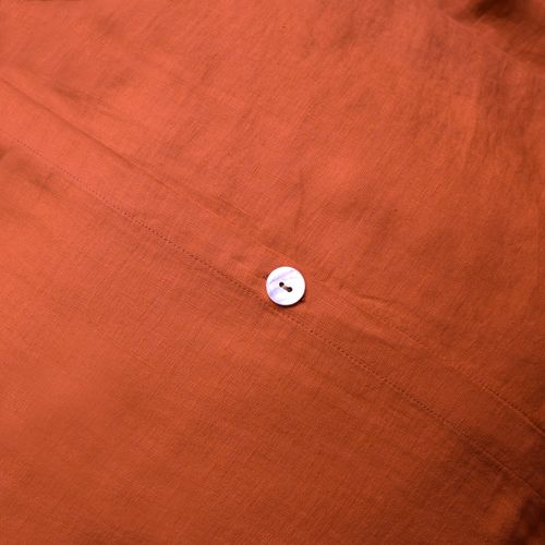 Housse De Couette Unie En Lin, Passion Lin Sienne 240x220cm