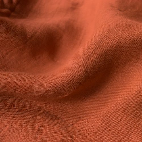 Housse De Couette Unie En Lin, Passion Lin Sienne 260x240cm