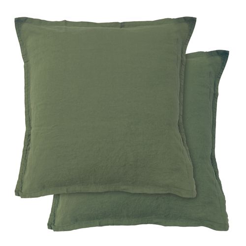 Parure De Lit Unie En Lin Taies Rectangulaires, Passion Lin