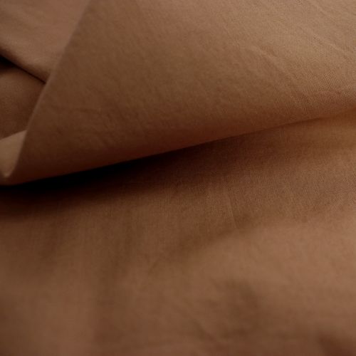 Drap-housse Uni En Coton, Coton Lavé Chocolat 140x190/200cm - Bonnet 30cm