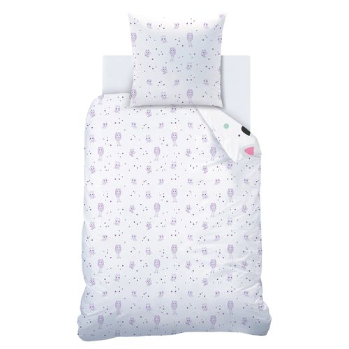 Parure De Lit Imprimée 100% Coton, Gabby Et La Maison Magique Funny Blanc 140x200+63x63cm