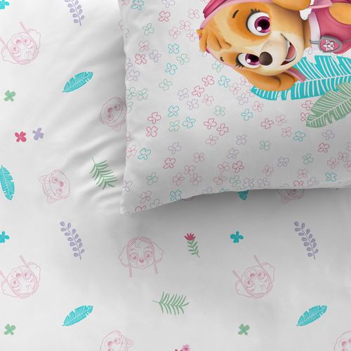 Parure De Lit Avec Drap Housse, Pat Patrouille Paradise