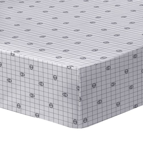 Parure De Lit Imprimée + Drap Housse 100% Coton, Spiderman Hero Bleu 140x200+90x190/200+63x63cm